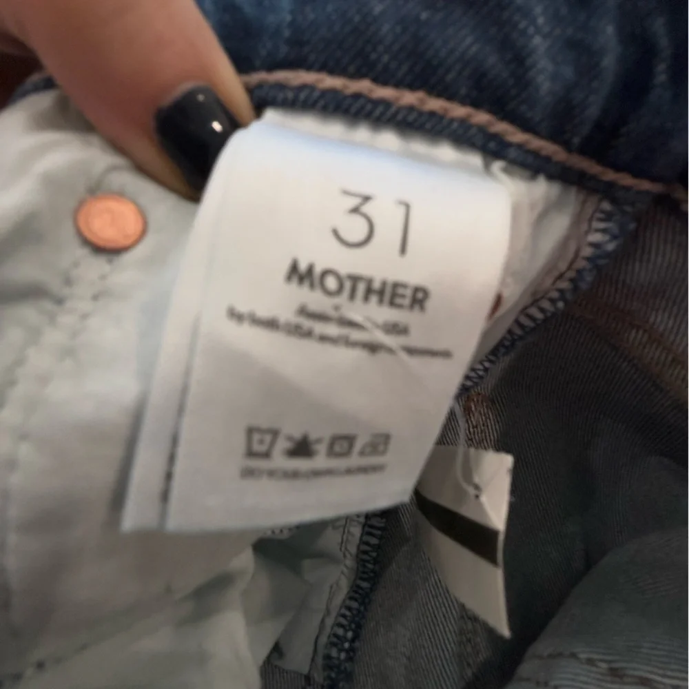 NEW MOTHER twister sneak jean in Local Charm high waisted wide leg NWT size 31 - Picture 6 of 14